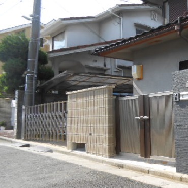 生駒市　野村邸　門まわり